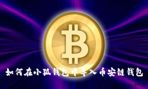 如何在小狐錢包中導(dǎo)入幣安鏈錢包