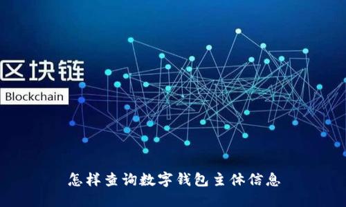 怎樣查詢數(shù)字錢(qián)包主體信息