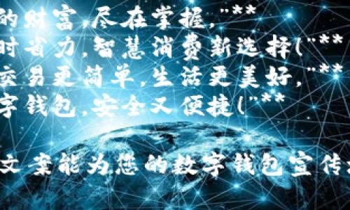 ### 數(shù)字錢包創(chuàng)意文案

1. **“輕松支付，精彩生活！”**
2. **“你的財富，盡在掌握?！?*
3. **“省時省力，智慧消費新選擇！”**
4. **“讓交易更簡單，生活更美好?！?*
5. **“數(shù)字錢包，安全又便捷！”**

希望這些文案能為您的數(shù)字錢包宣傳增添靈感！